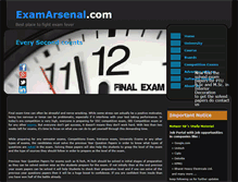 Tablet Screenshot of examarsenal.com